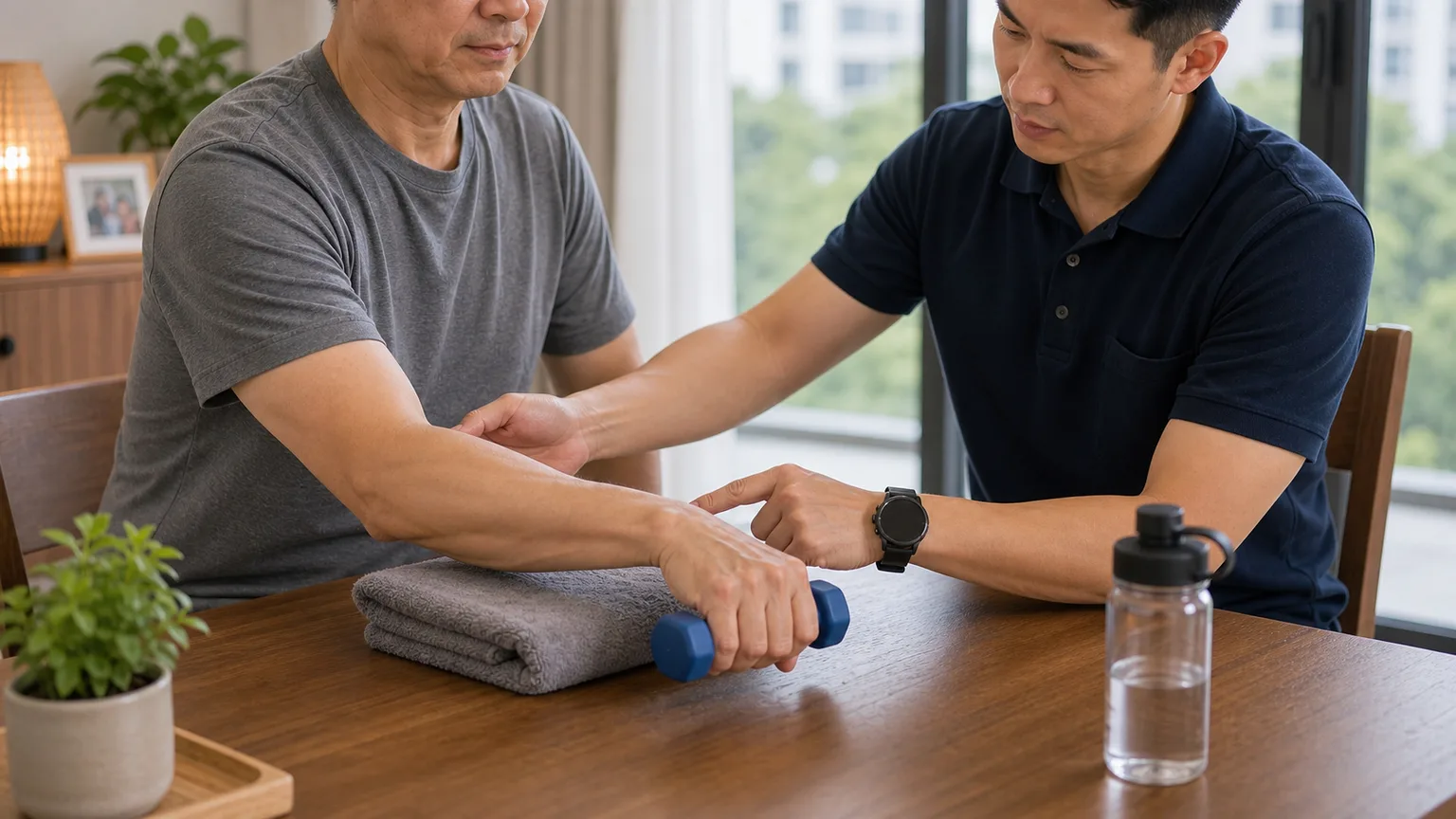 Forearm exercise for tennis elbow recovery at home